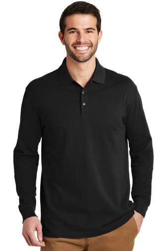 Port Authority EZCotton Long Sleeve Polo