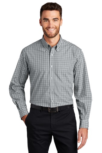 Port Authority Long Sleeve Gingham Easy Care Shirt