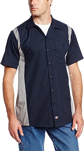 Dickies Men's Shirt Sleeve Industrial Color Block Shirt