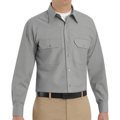 Men's Solid Dress Uniform Shirt |