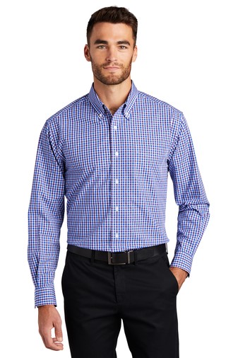 Port Authority Long Sleeve Gingham Easy Care Shirt