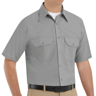 Men's Solid Dress Uniform Shirt |