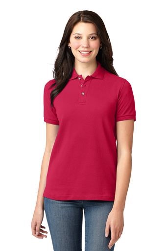 Port Authority Ladies Heavyweight Cotton Pique Polo